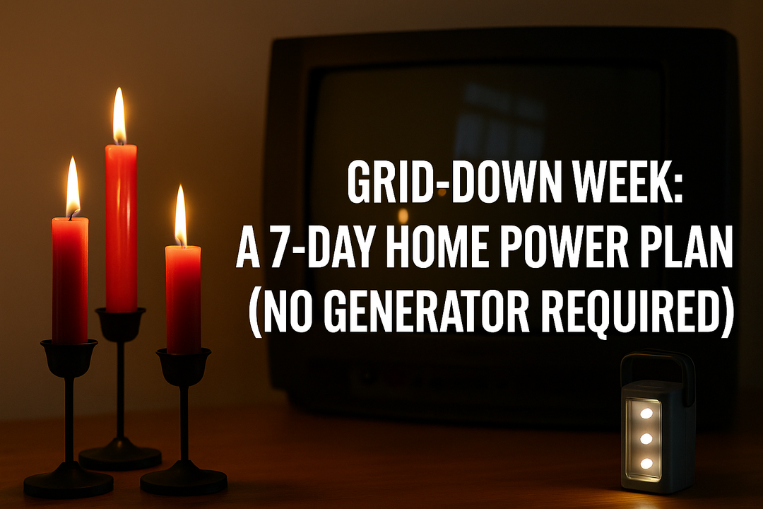 Grid-Down Week: A 7-Day Home Power Plan (No Generator Required)