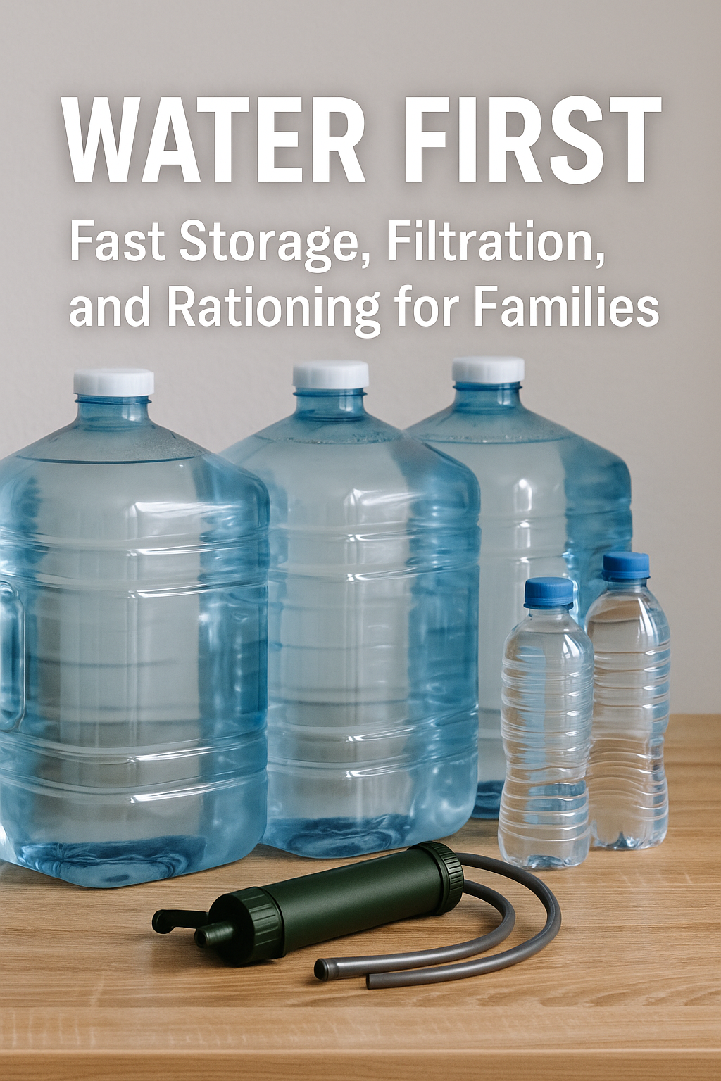 Which Water Container Empty First Water First: Fast Storage, Filtration, and Rationing for Families ...