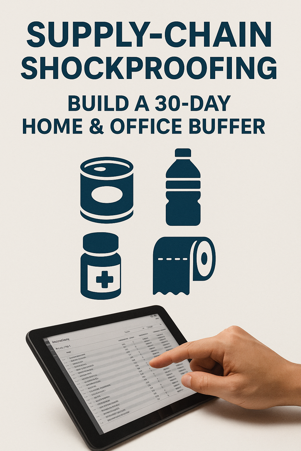 Supply-Chain Shockproofing: Build a 30-Day Home & Office Buffer