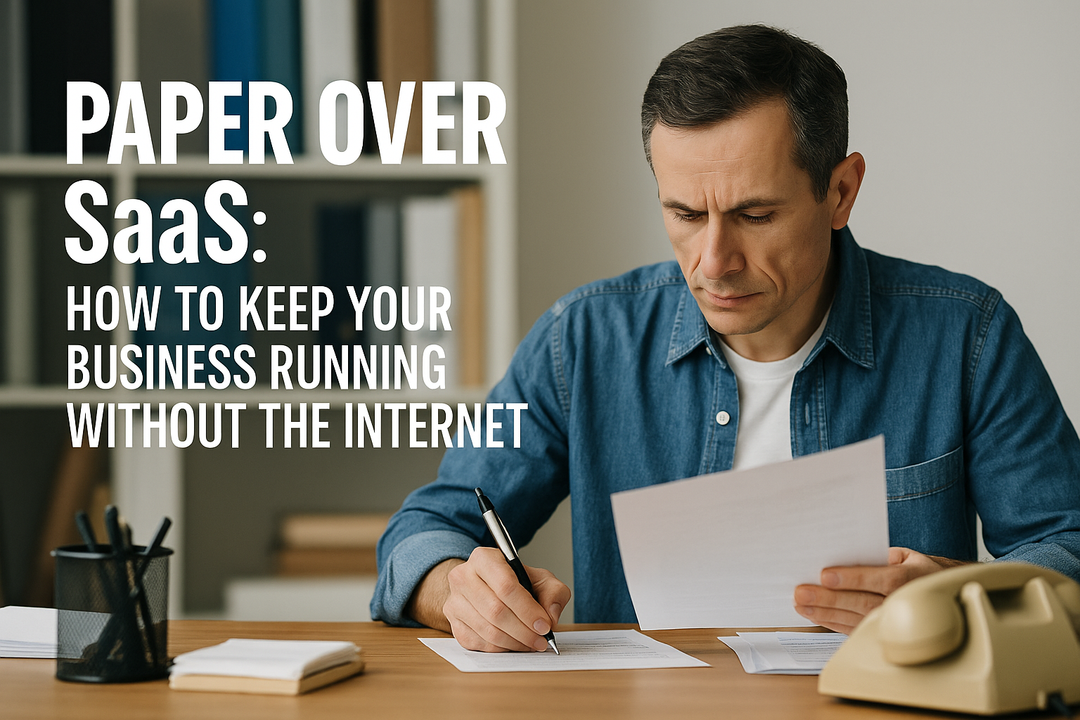 Paper Over SaaS: How to Keep Your Business Running Without the Internet