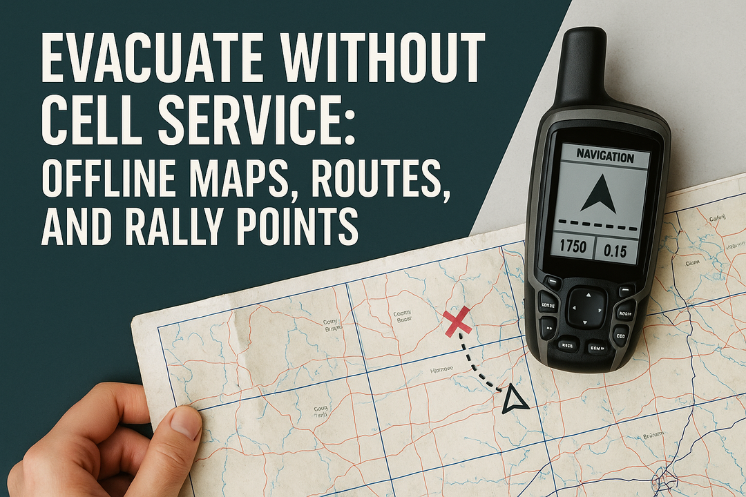 Evacuate Without Cell Service: Offline Maps, Routes, and Rally Points