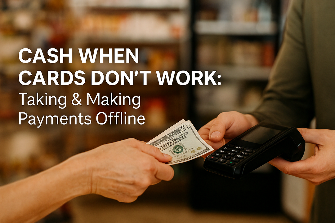 Cash When Cards Don’t Work: Taking & Making Payments Offline