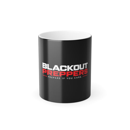 Blackout Preppers Black Color Morphing Mug, 11oz
