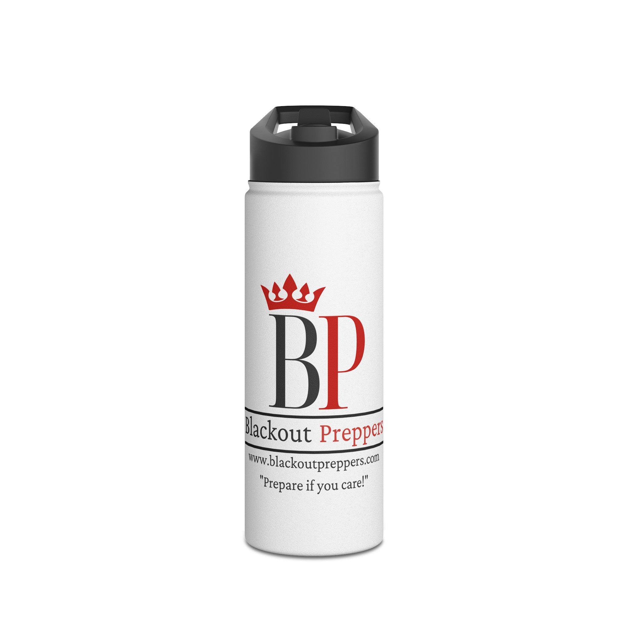 Stainless Steel Water Bottle, Standard Lid – Blackout Preppers