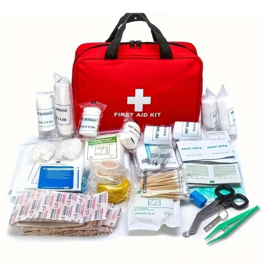 173-Piece Portable First Aid Kit for Home, Car & Travel
