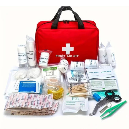173-Piece Portable First Aid Kit for Home, Car & Travel