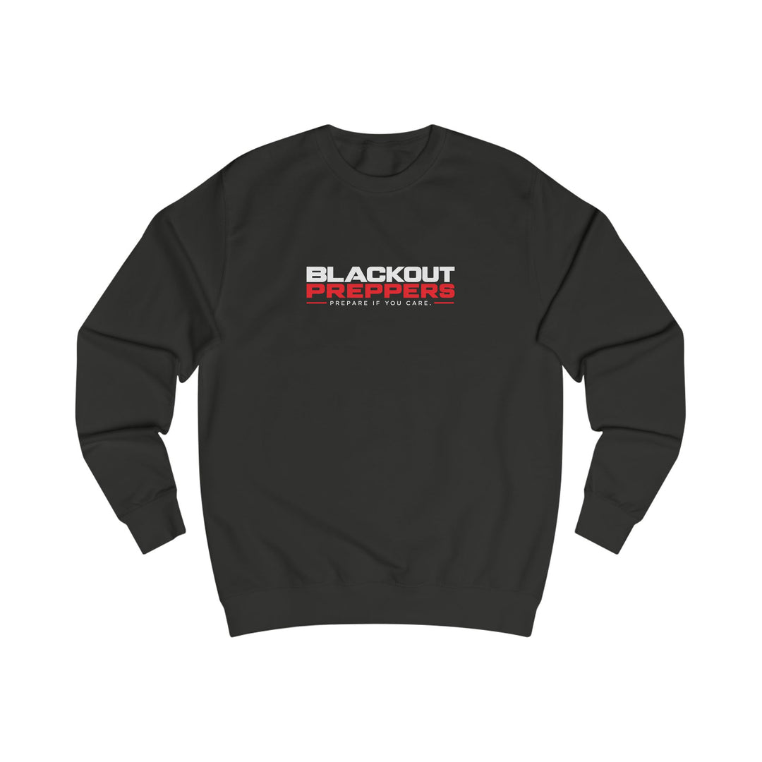 Blackout Preppers Sweatshirt, Black and Steel Grey