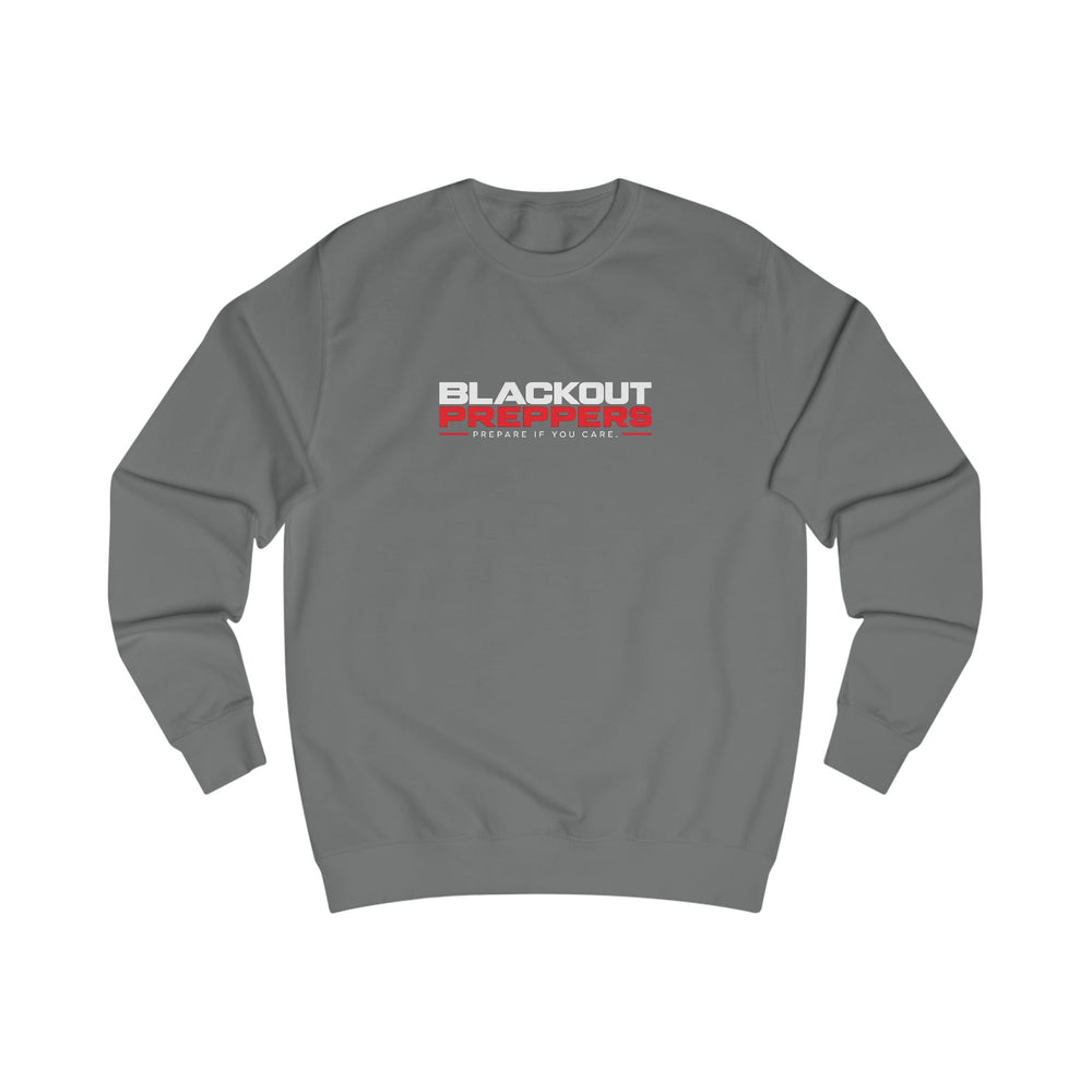 Blackout Preppers Sweatshirt, Black and Steel Grey