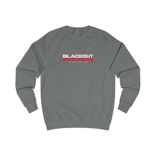 Blackout Preppers Sweatshirt, Black and Steel Grey