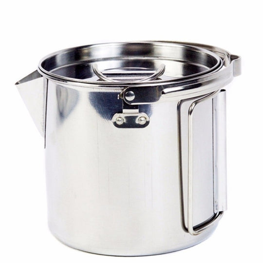 1.2L Stainless Steel Camping Kettle | Outdoor Meal & Water Prep