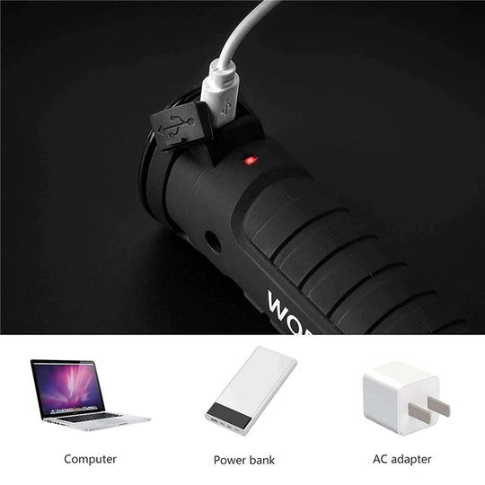 Rechargeable LED COB Work Light – Bright Mechanic Flashlight with Magnetic Base