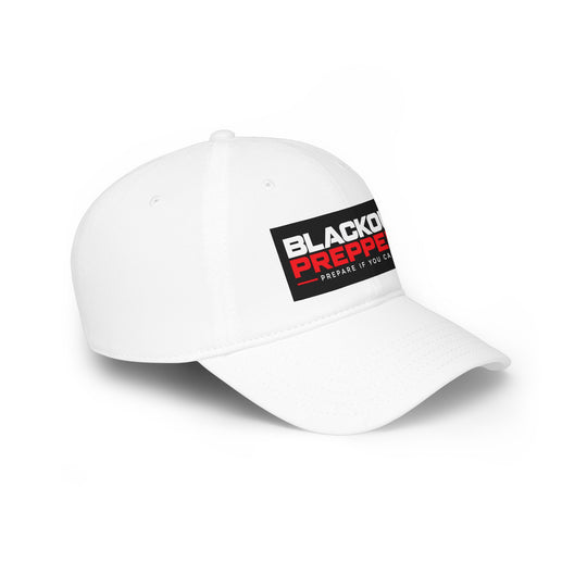 Blackout Preppers Low Profile Baseball Cap, White