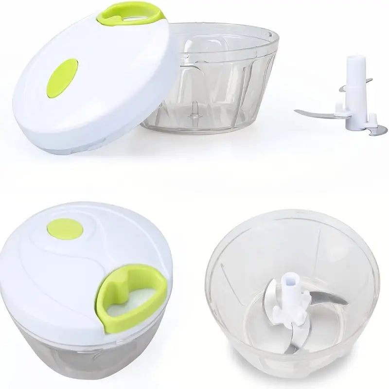 Manual Pull-Cord Food Chopper | No Electricity Needed