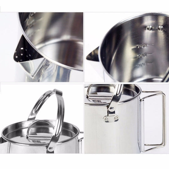 1.2L Stainless Steel Camping Kettle | Outdoor Meal & Water Prep