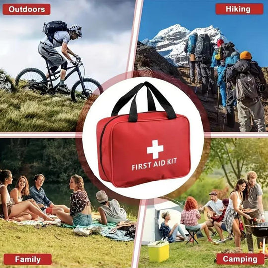 173-Piece Portable First Aid Kit for Home, Car & Travel
