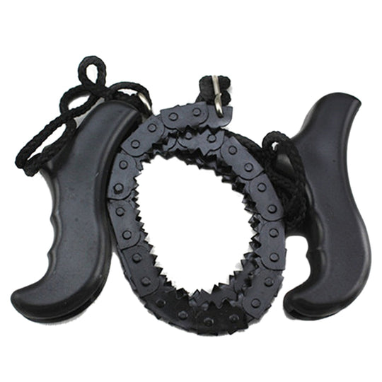 50CM Camping Emergency Survival Hand Gear Pocket Chain Saw ChainSaw Stainless Steel Teeth Wire Saw Telescopic Handle Tool