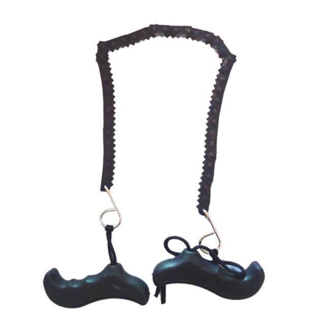 50CM Camping Emergency Survival Hand Gear Pocket Chain Saw ChainSaw Stainless Steel Teeth Wire Saw Telescopic Handle Tool